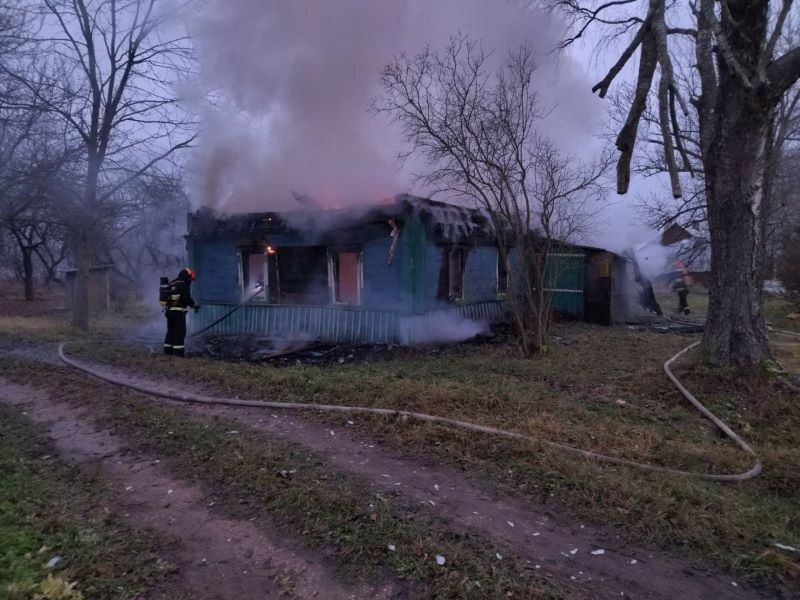 В деревне Вишковичи произошел пожар